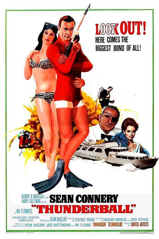 英国电影《007之霹雳弹》(1965) ：核弹倒计时，邦德潜入深海