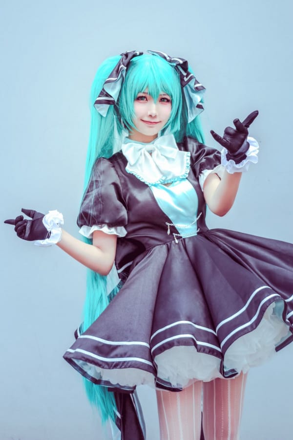 美女模特Cosplay初音未来精美模样甜美