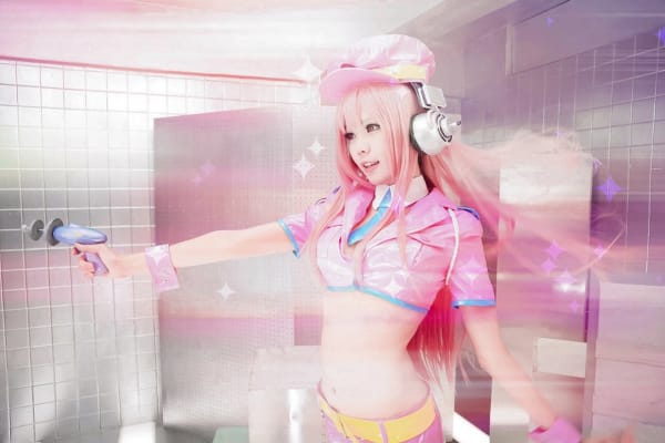 性感美女身穿制服cosplay索尼子诱惑美图