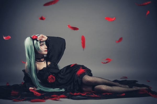 冷艳性感美女cosplay初音未来禁忌之恋坎特雷拉