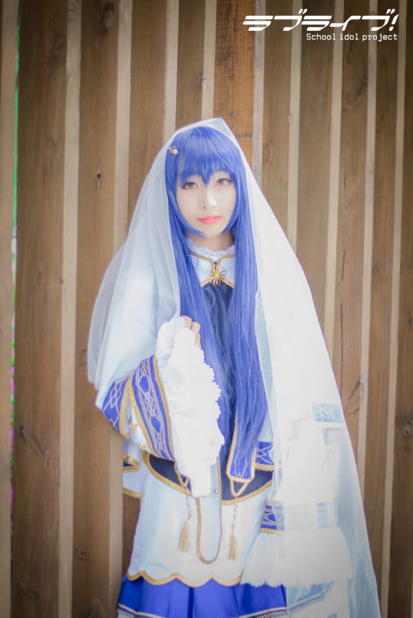 气质美女完美身材修女妆扮清新户外cosplay园田海未