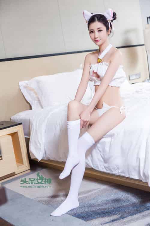 头条女神清纯美女模特苏凉春心荡漾猫女郎丝袜美腿写真