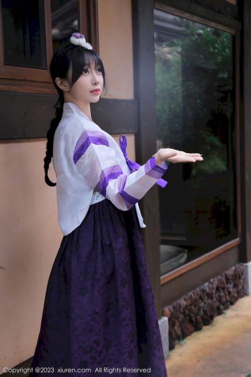秀人网模特玥儿玥er大长今服饰曼妙娇躯济州岛旅拍