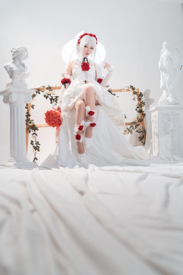 面饼仙儿白色婚纱 - 崩坏3德丽莎·阿波卡利斯