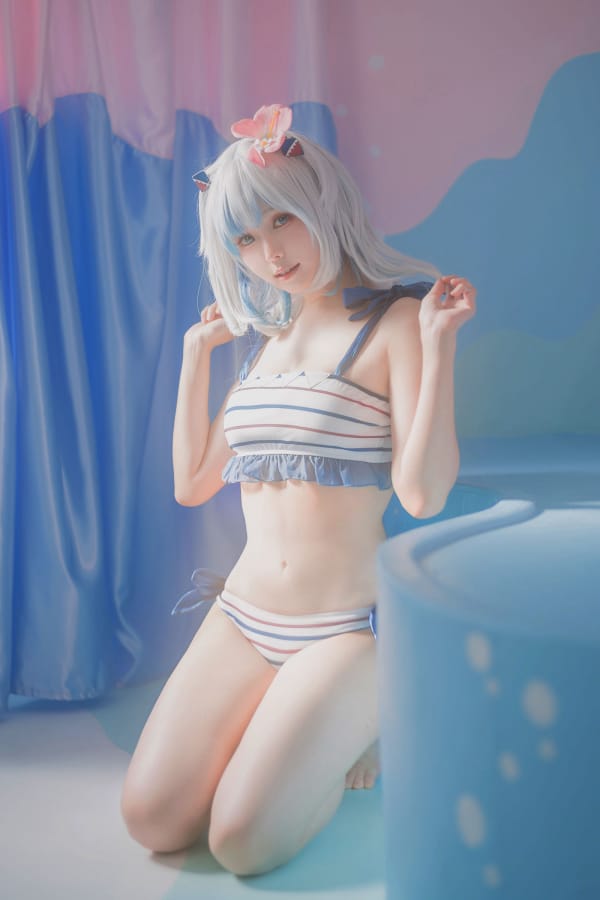 可爱乖巧ElyEE子清凉泳装 - Gawr Gura Swimsuit