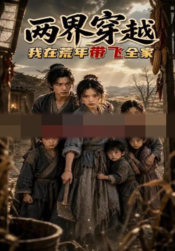 两界穿越，我在荒年带飞全家（61集全）AI短剧