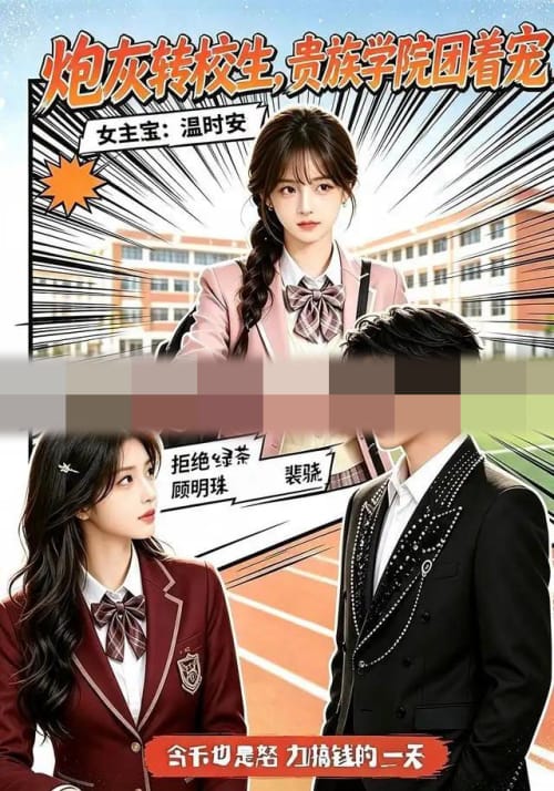 炮灰转校生，贵族学院团着宠（65集全）AI短剧