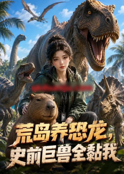 荒岛养恐龙，史前巨兽全黏我（40集全）AI短剧