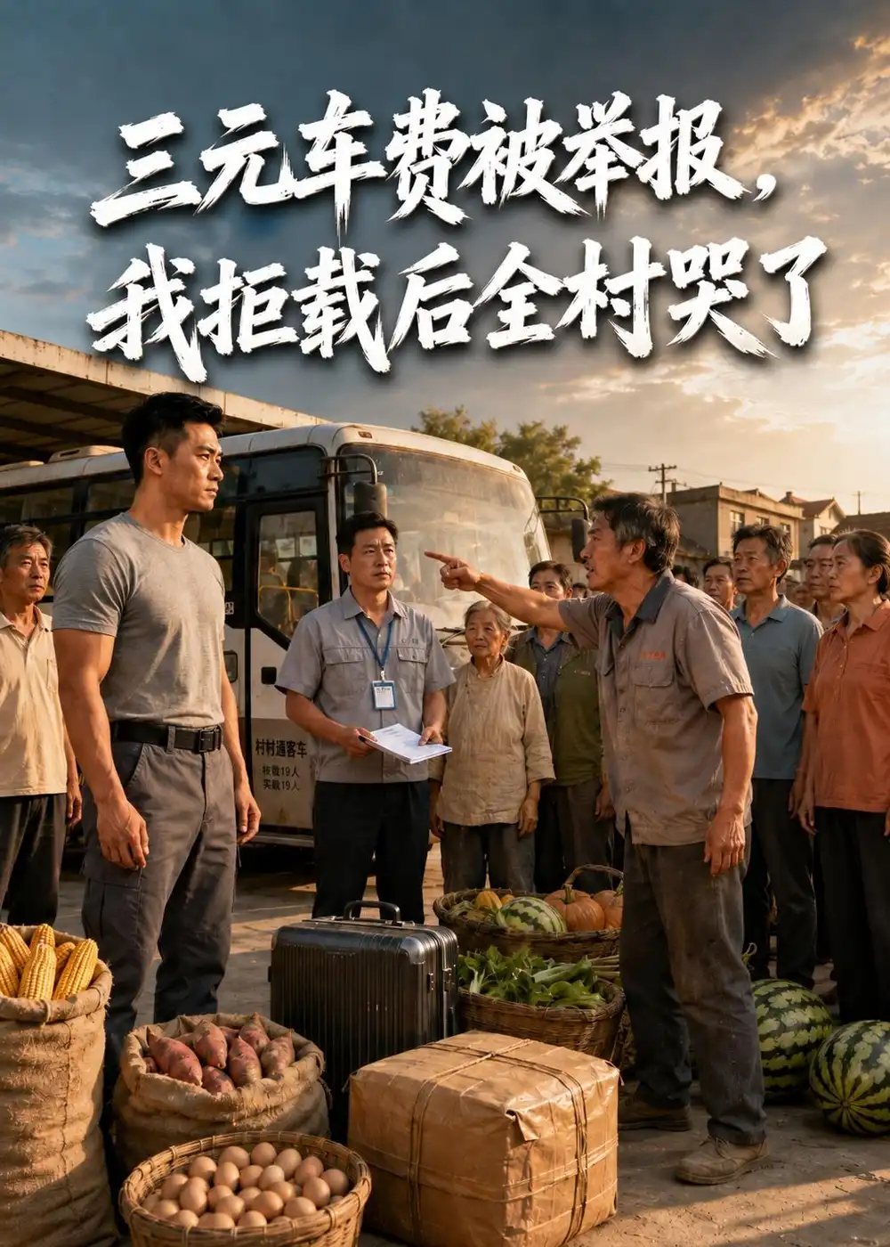 三元车费被举报我拒载后全村哭了（48集）Ai短剧