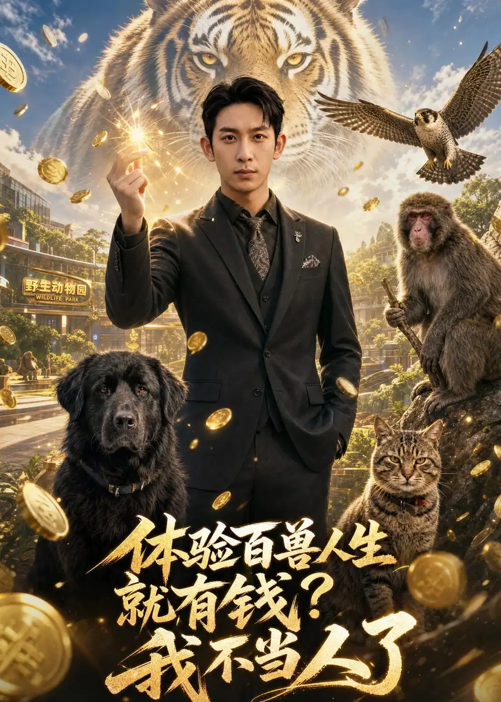 体验百兽人生就有钱我不当人了（80集）AI短剧