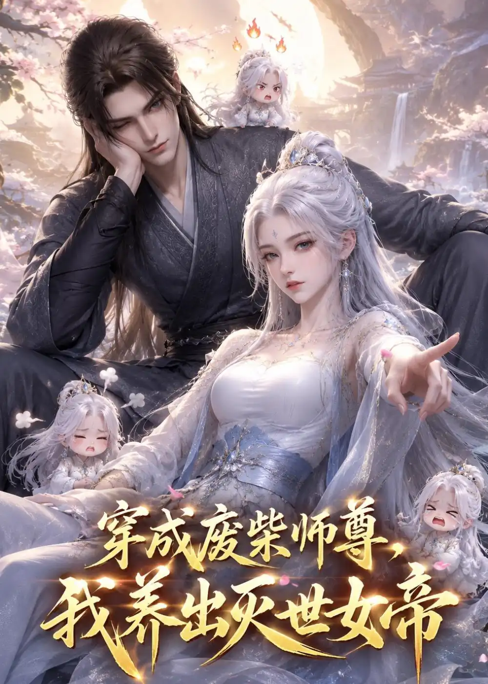 穿成废材师尊我养出灭世女帝（49集）