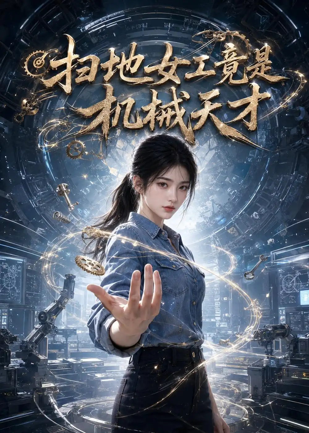 扫地女工竟是机械天才（71集）AI短剧