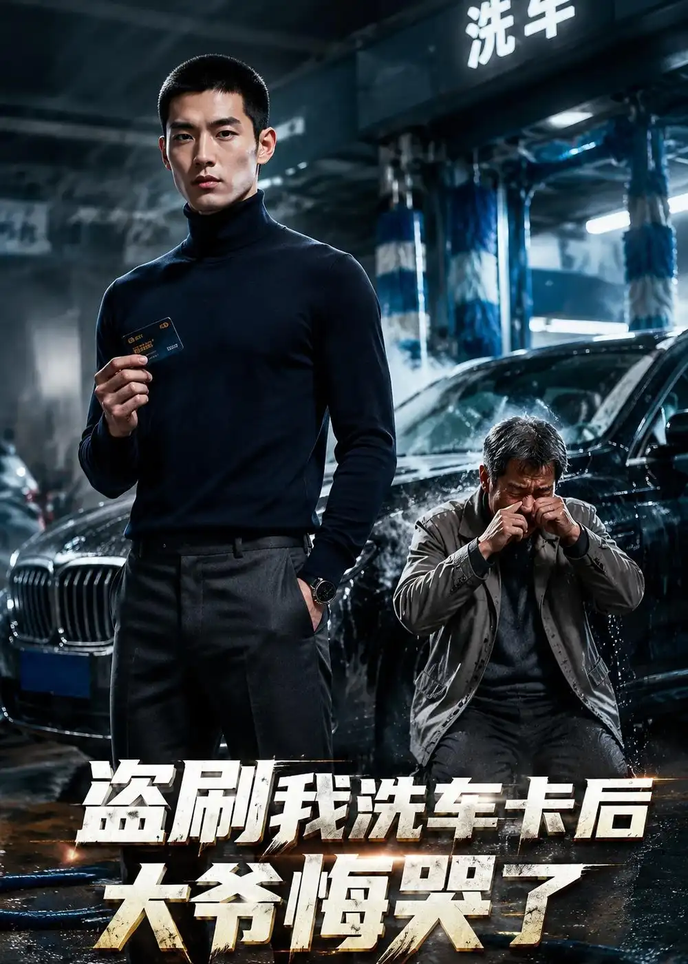 盗刷我洗车卡后大爷悔哭了（29集）AI短剧