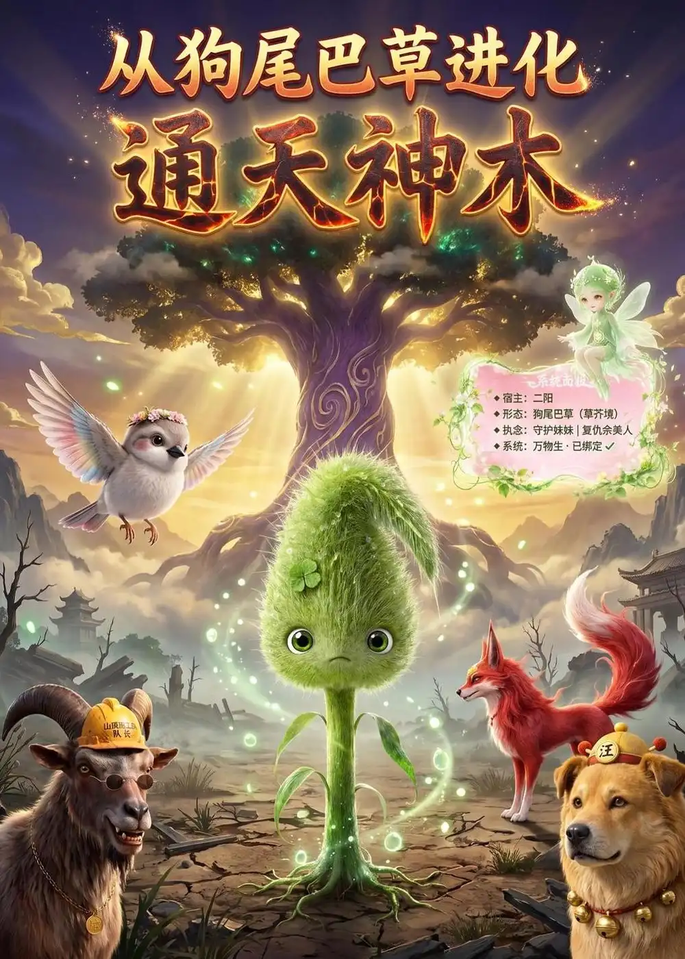 从狗尾巴草进化通天神木（101集）