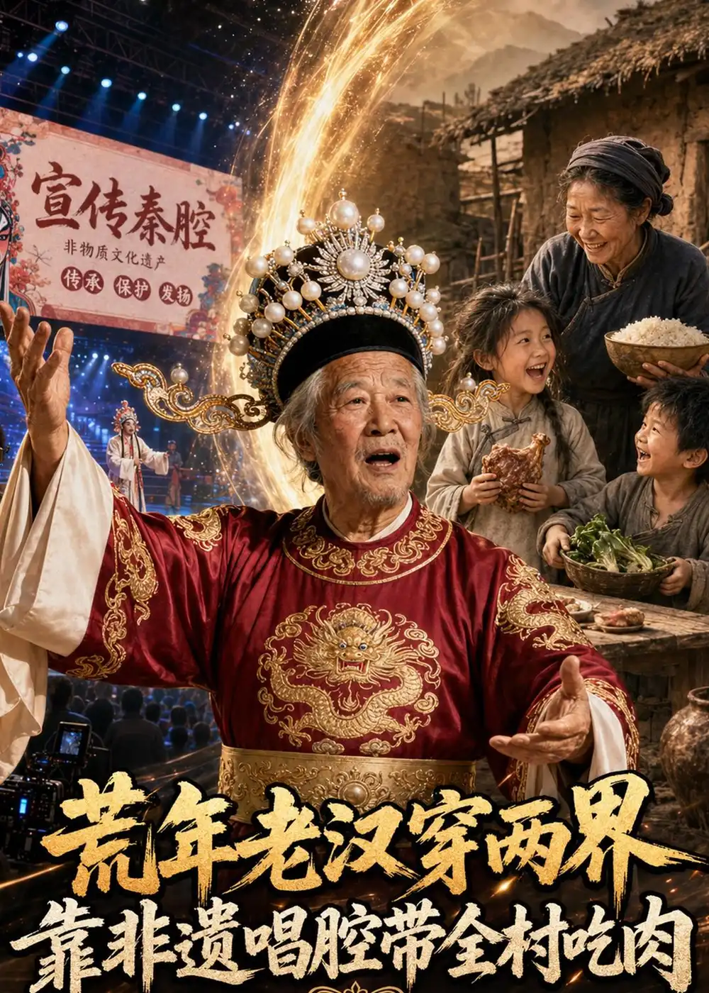 荒年老汉穿两界靠非遗唱腔带全村吃肉（73集）