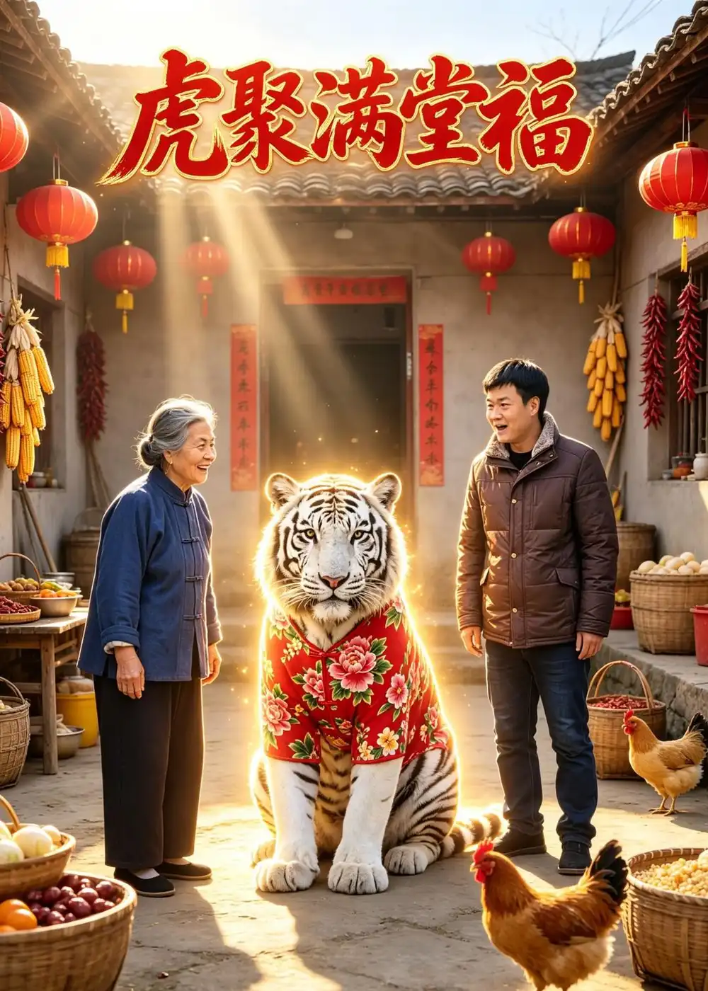 虎聚满堂福（32集）AI短剧