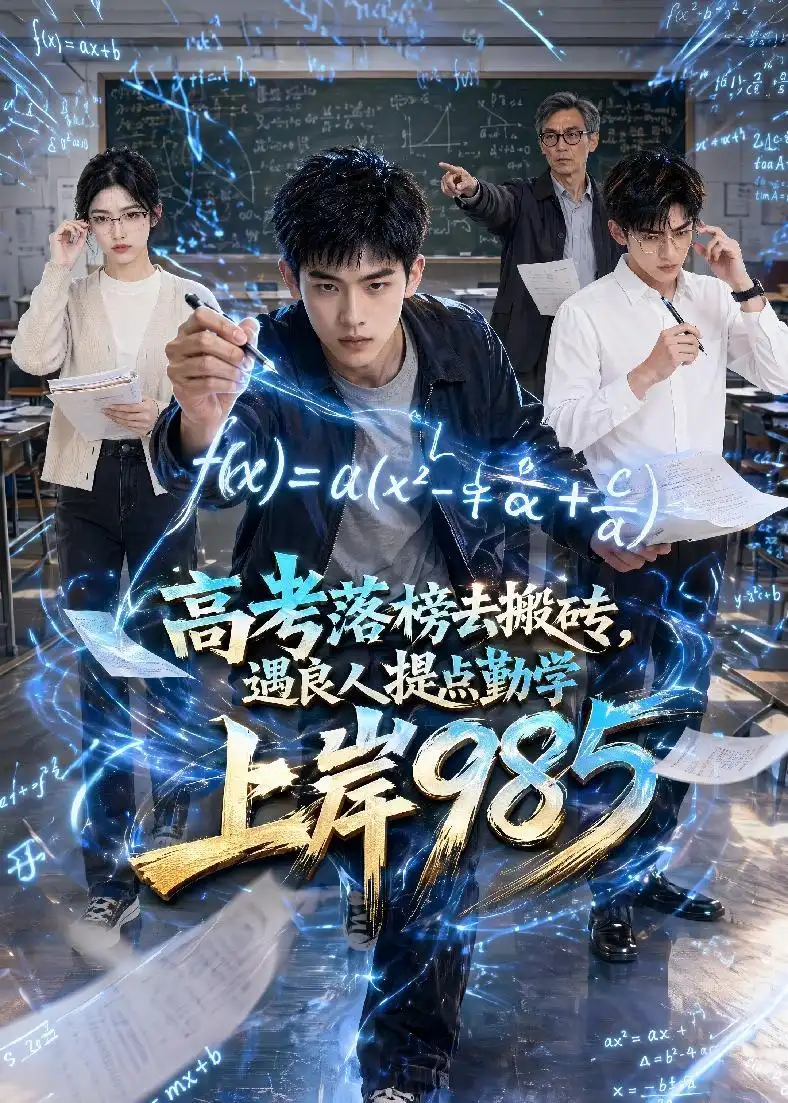 高考落榜去搬砖遇良人提点勤学上岸985（54集）AI短剧