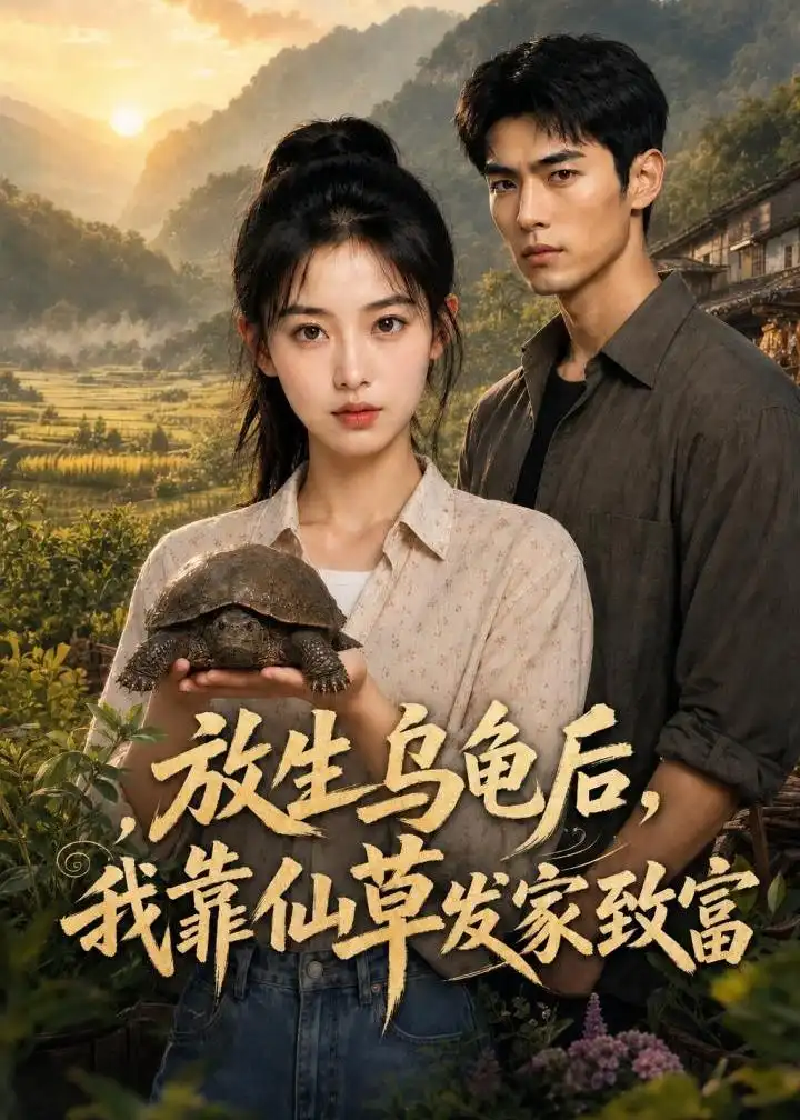放生乌龟后我靠仙草发家致富（46集）AI短剧