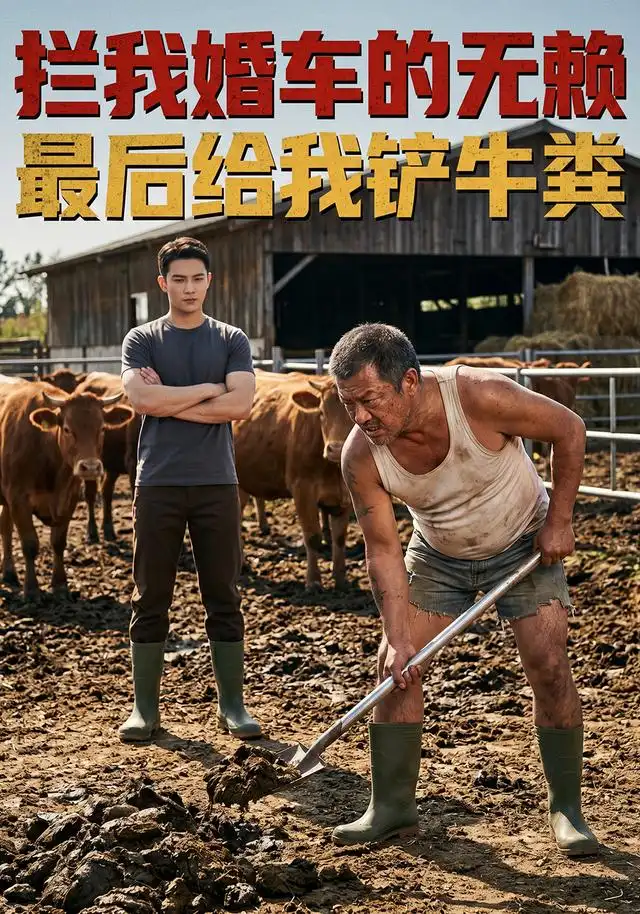 拦我婚车的无赖最后给我铲牛粪（33集）AI短剧