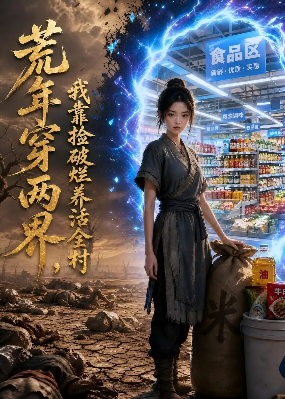 荒年穿两界我靠捡破烂养活全村（90集）