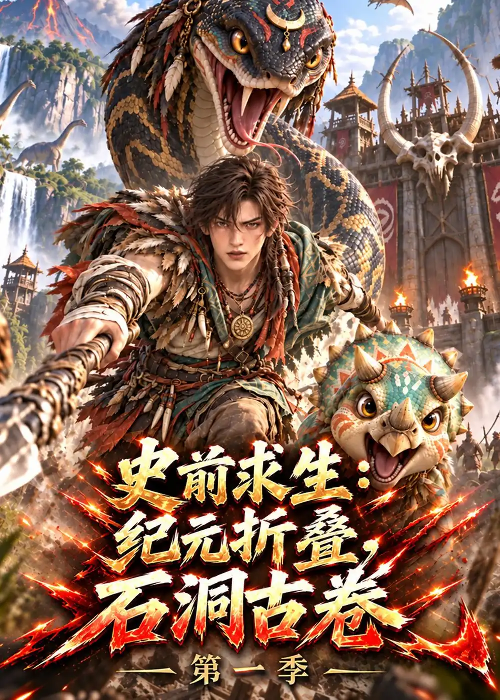 史前求生纪元折叠石洞古卷第一季 （120集）