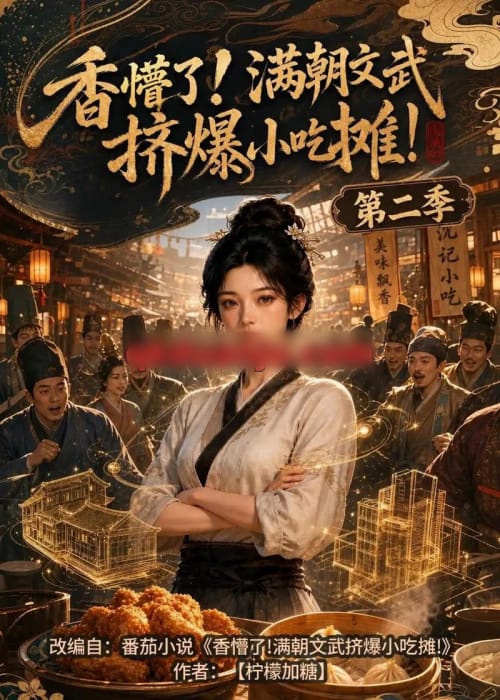 香懵了!满朝文武挤爆小吃摊!第二季（41集全）AI短剧