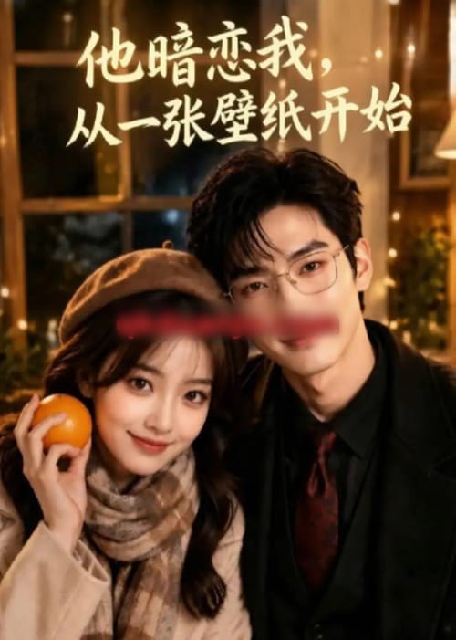 他暗恋我，从一张壁纸开始（50集全）AI短剧