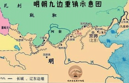 明朝在防线上设立九边重镇后，其总兵力共有多少人？