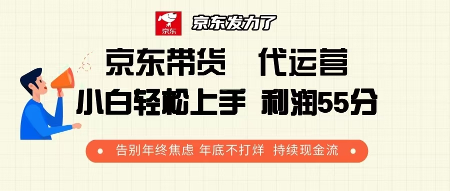 京东带货 代运营 利润55分 告别年终焦虑 年底不打烊 持续现金流 - 中创网项目