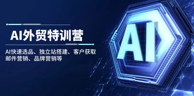 AI外贸特训营：AI快速选品、独立站搭建、客户获取、邮件营销、品牌营销等 - 中创网项目