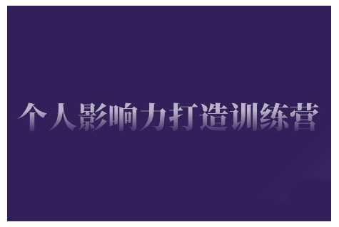 个人影响力打造训练营，掌握公域引流、私域运营、产品定位等核心技能，实现从0到1的个人IP蜕变 - 冒泡网项目