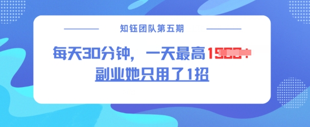 副业她只用了1招，每天30分钟，无脑二创，一天最高1.5k - 冒泡网项目