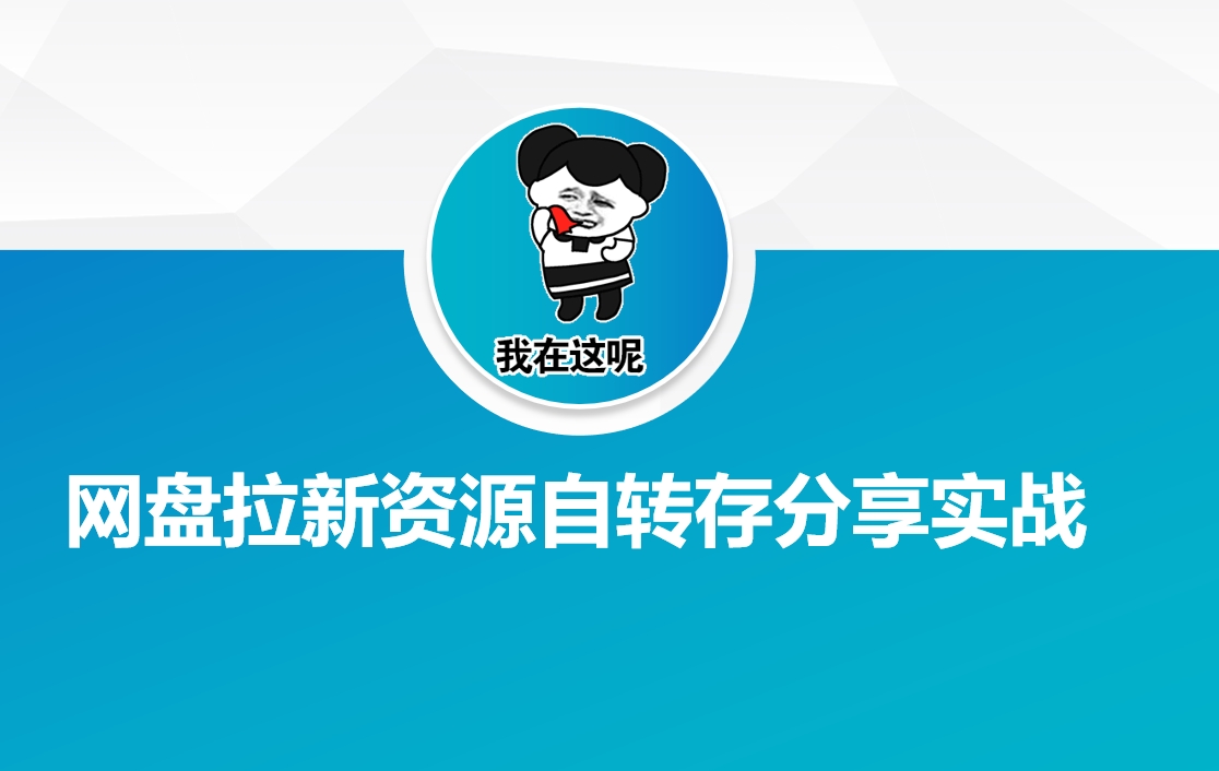 网盘拉新资源自动转存分享实战 - 冒泡网项目