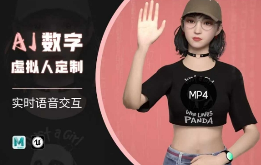 Ai数字人虚拟(智能体)实时语音交互特训营，​自行定制超写实角色AI数字人交互技术 - 冒泡网项目