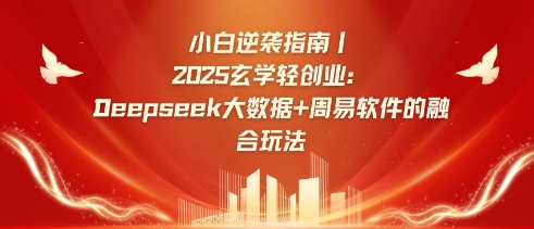 小白逆袭指南，2025玄学轻创业：Deepseek大数据+周易算法的融合玩法 - 冒泡网项目