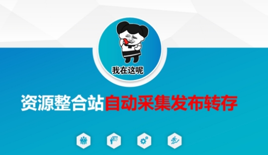 资源整合站自动采集发布转存，解放双手 - 冒泡网项目