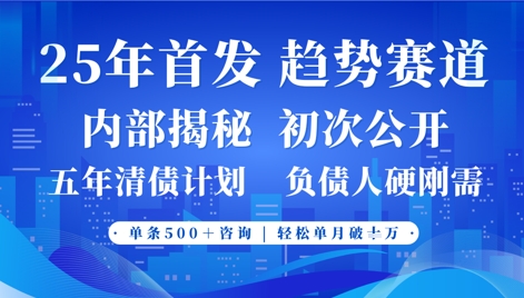 2025年首次公开，真正的事业型赛道，客咨不断，单月轻松破W - 冒泡网项目