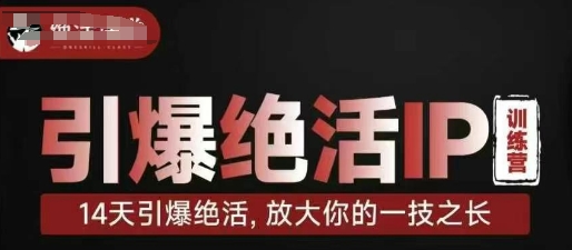 引爆绝活IP训练营，14天引爆绝活，放大你的一技之长 - 冒泡网项目