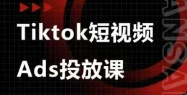 Ads视频投放课，tiktok短视频广告投放课 - 冒泡网项目