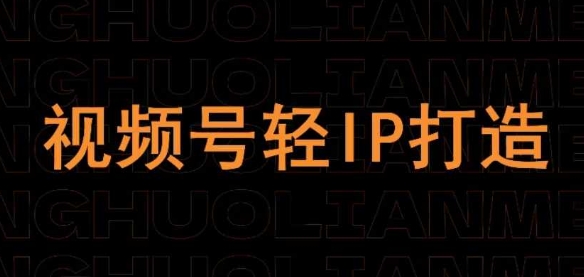 视频号线上课程，视频号轻IP打造 - 冒泡网项目
