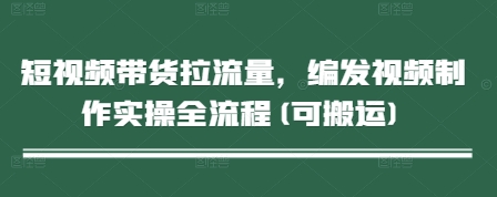 短视频带货拉流量，编发视频制作实操全流程(可搬运) - 冒泡网项目