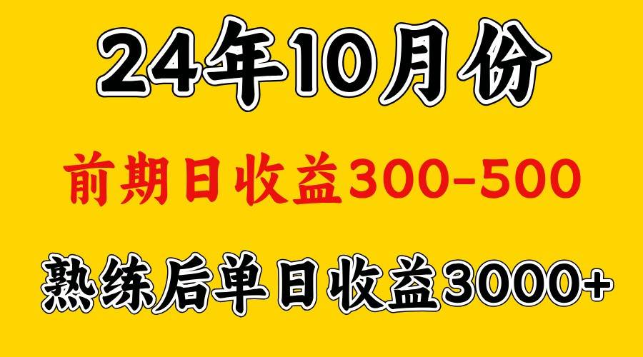 高手是怎么赚钱的.前期日收益500+熟练后日收益3000左右 - 福缘网项目