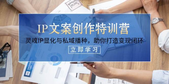 IP文案创作特训营，灵魂IP显化与私域播种，助你打造变现闭环 - 福缘网项目