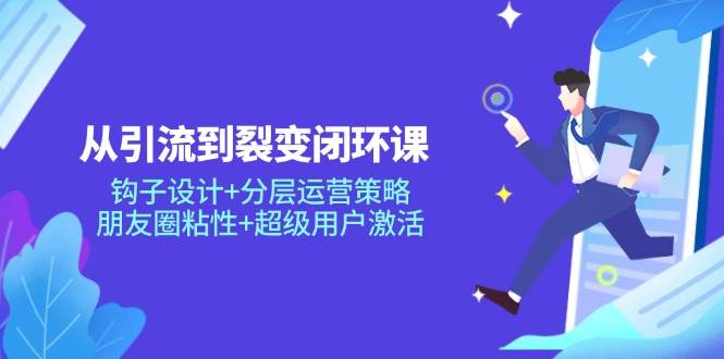 从引流到裂变闭环课：钩子设计+分层运营策略，朋友圈粘性+超级用户激活 - 福缘网项目