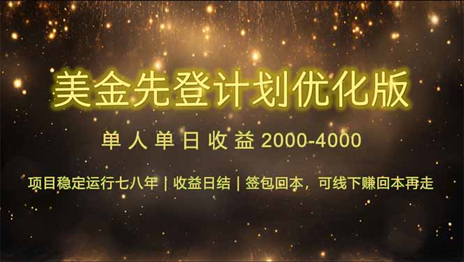连续7-8年创单日收益冠军项目，日收益$600-1200 - 中创网项目