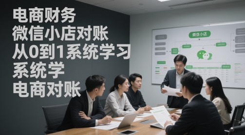 电商财务微信小店对账，从0到1系统学习电商对账 - 冒泡网项目