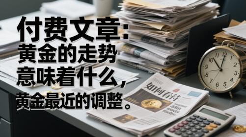 付费文章：黄金的走势意味着什么，如何看待黄金最近的调整 - 冒泡网项目