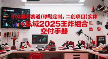 小众暴利赛道(球鞋定制，二创项目)实体+私域2025王炸组合  交付手册 - 冒泡网项目