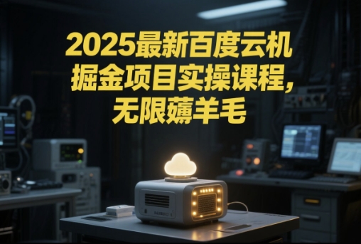 2025最新百度云机掘金项目实操课程单窗口保底5-10元月收益单窗口150+ - 冒泡网项目