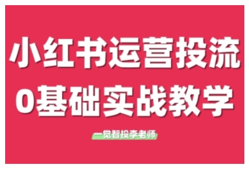 小红书运营投流，小红书广告投放从0到1的实战课，学完即可开始投放（更新） - 冒泡网项目